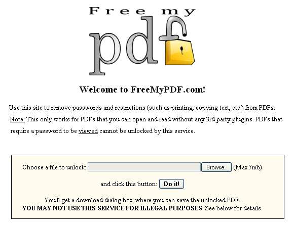 Freemypdf Unlock Restricted Pdf Files Makeuseof