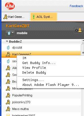 AIM Express lets you use IM without installing a client