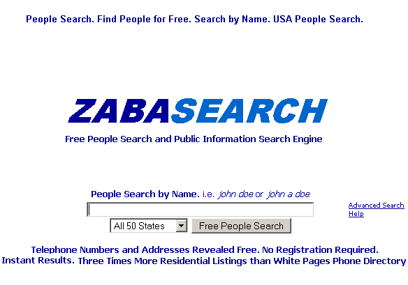 Zabasearch.