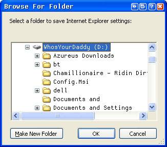 Backup & Restore Your Internet Explorer Browser Settings