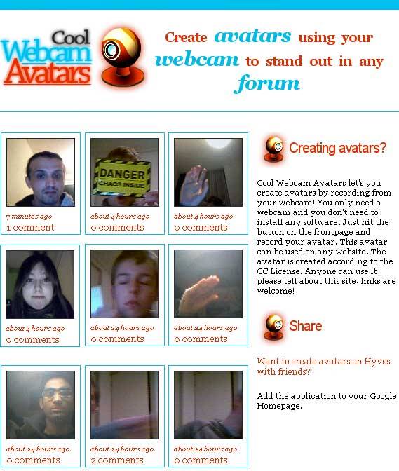 CoolWebcamAvatars: Animated Avatar Creator