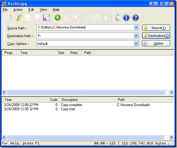 Copy Multiple Files On Your Computer With RichCopy (Windows)