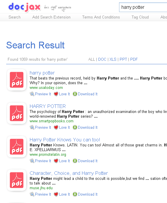 Doc Searcher DocJax: Document Search Engine With Inline Viewer