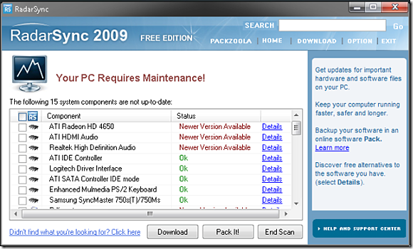 Download Junkies, Update Your System With RadarSync