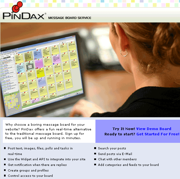 Pindax: Create Interactive Message Boards For Free