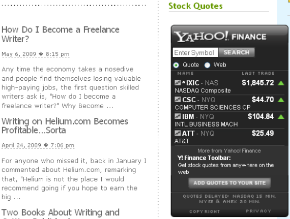 Ticker. Message Website 5 Free Website Stock Tickers for Financial Geeks