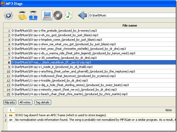 Scan Your Music Library and Repair Track Info with MP3 Diags