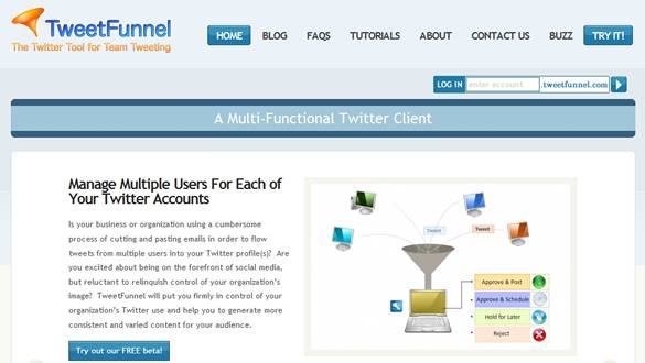 Manage Multiple Users on One Twitter Account with TweetFunnel