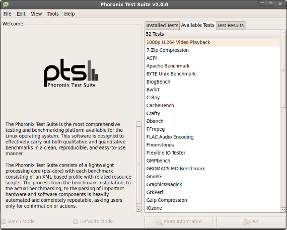 Benchmark Your System With PTS Desktop Live [Linux]