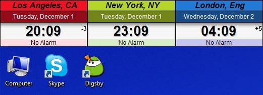 Qlock - An Awesome World Clock & Fancy Alarm For Your PC