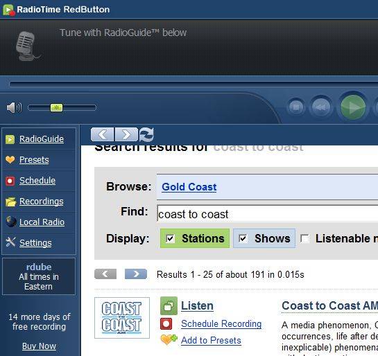 RadioTime - Listen to & Record FM Radio Online