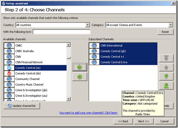 TV Browser - A Desktop TV Guide for Your Favorite Channel Listings