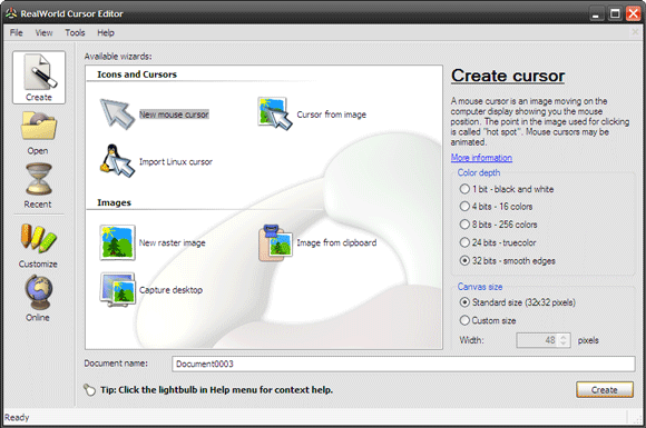 Make Yourself A Custom Mouse Cursor with RealWorld Cursor Editor