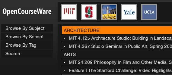 6 Really Good Sites with FREE Video Lectures from Top US Colleges