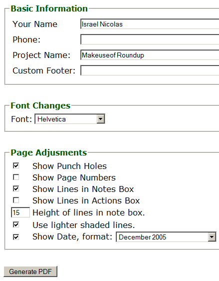 Notepad Generator: PDF Notepad Creator Online