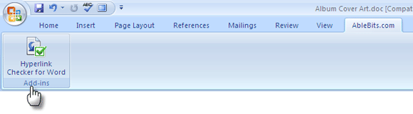 Check Your URL's With The Free Document Hyperlink Checker