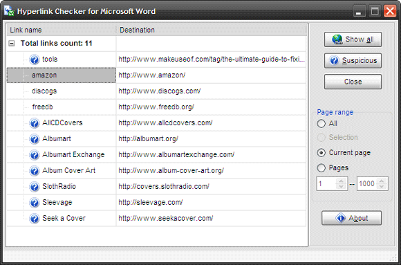 Check Link Text Check Your URL's With The Free Document Hyperlink Checker