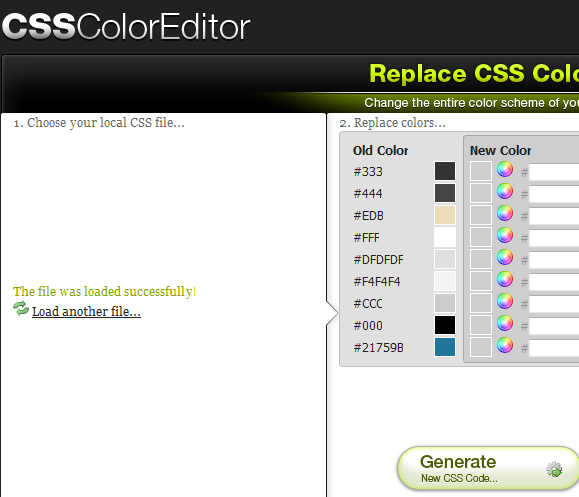 Div color css