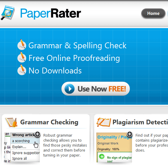 PaperRater: Instantly Proofread & Check Your Paper For Plagiarism