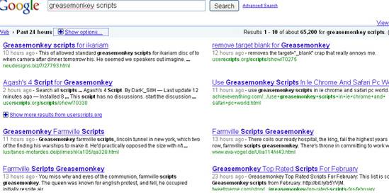 9 Greasemonkey Scripts For More Productive Google Search
