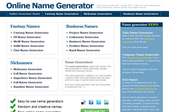 Fantasy name Generator online. Нейминг Генератор. YTP name Generator. Online Business name Generator free and simple.