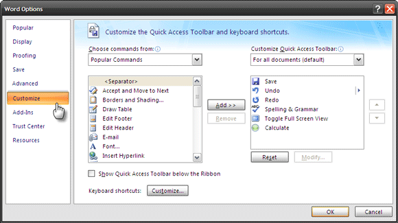 Set Up Custom Shortcut Keys in MS Word & Make a Cheat Sheet