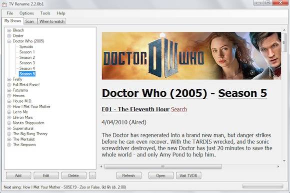TV Rename - The Long Awaited App for TV Show Addicts