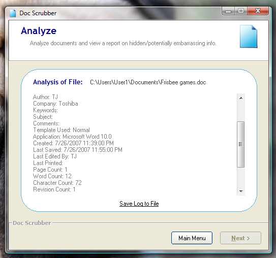How To Scrub Metadata From Word Documents [Windows]