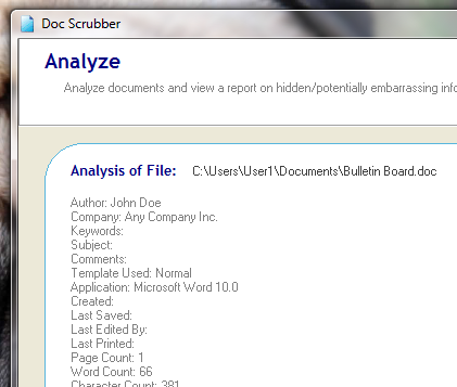 How To Scrub Metadata From Word Documents [Windows]