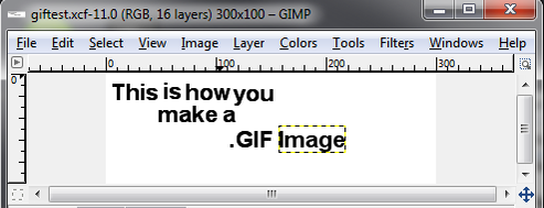 How to Make an Animated GIF Image with GIMP