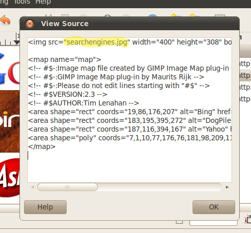 How To Create An Image Map Using GIMP