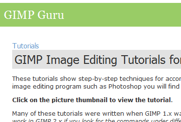 gimp photo editing