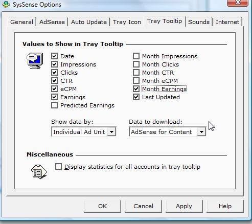 Track Your Google Adsense Accounts From Your Desktop With SysSense ...