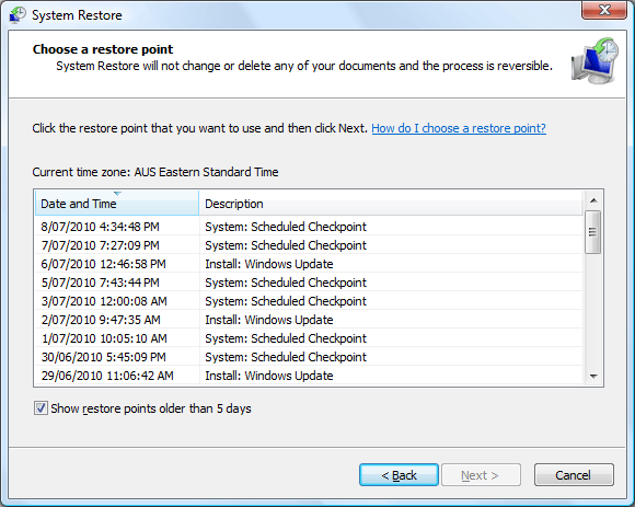 How To Fix Your PC Using Windows Restore in XP, Vista & 7