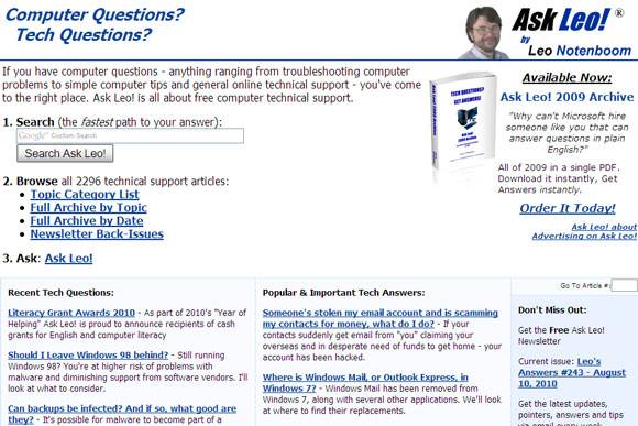 Ask Computers 10 Free Computer Tech Help Sites You Might Have Overlooked