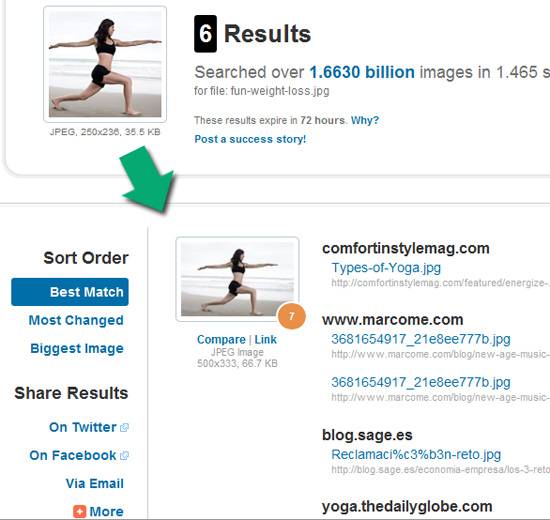Search for Similar Images Online Using Images Rather Than Keywords