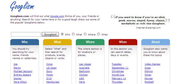 Smile With Google: 8 Funny Websites That Are Based On Google