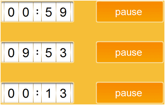 OnlineEggTimer: Provides Multiple Countdown Timers