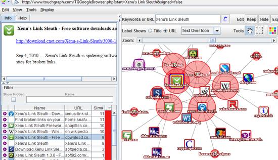 TouchGraph - Visual Search for 