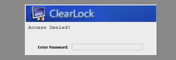 ClearLock - A Cool Transparent Desktop Lock For Windows