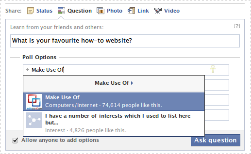 Introducing Facebook Questions – A New Way To Quiz Your Friends