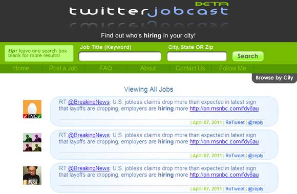Twitter Job Examples 5 Twitter Job Services For Some Real-Time Job Search