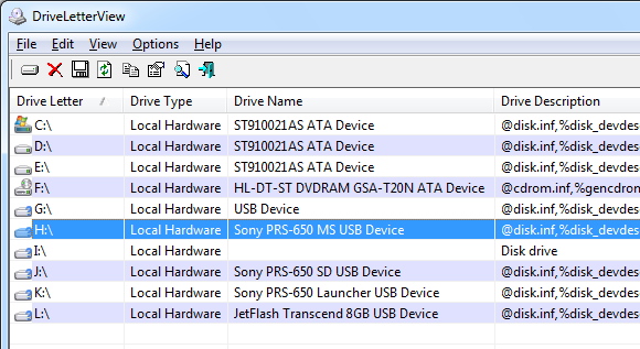 Change & Delete Windows Drive Letters with DriveLetterView