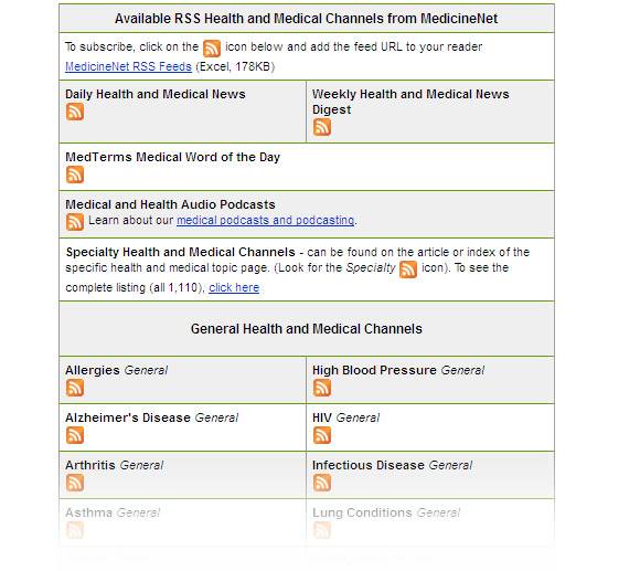 Top 10 RSS Feeds For Medical News & Alerts