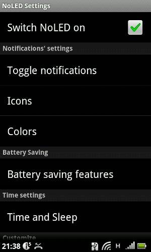NoLED - Shows Notifications Even If Your Device Has No LED [Android 2.1+]