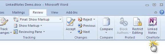 How To Link MS Word 2010 To OneNote & Use It For Writing Linked Notes