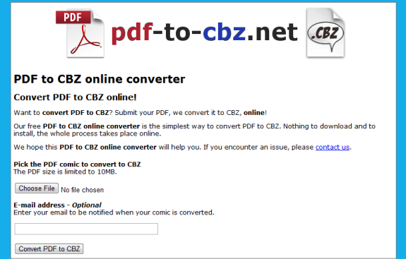 PDF To CBZ Converter: Convert PDF To CBZ Format Easily