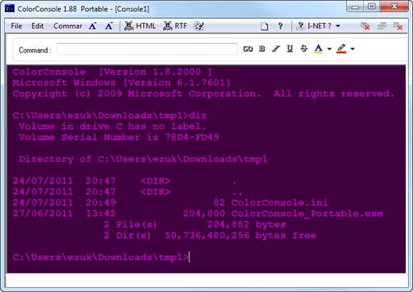 Liven Up Your Windows Console With The Portable App ColorConsole