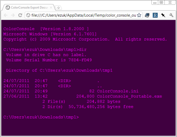 Comcolor Console Liven Up Your Windows Console With The Portable App ColorConsole