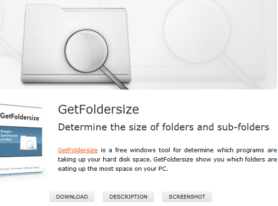 GetFoldersize Calculates Hard Disk Usage Quickly & Easily [Windows]